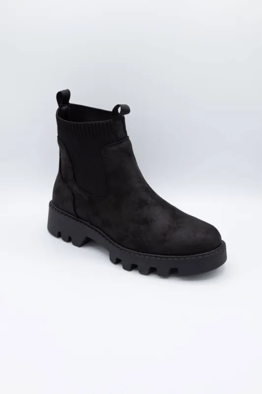 B52 by Bullboxer Lug Booties for Women in Black | 290500F6S-BLACK sold by Glik’s