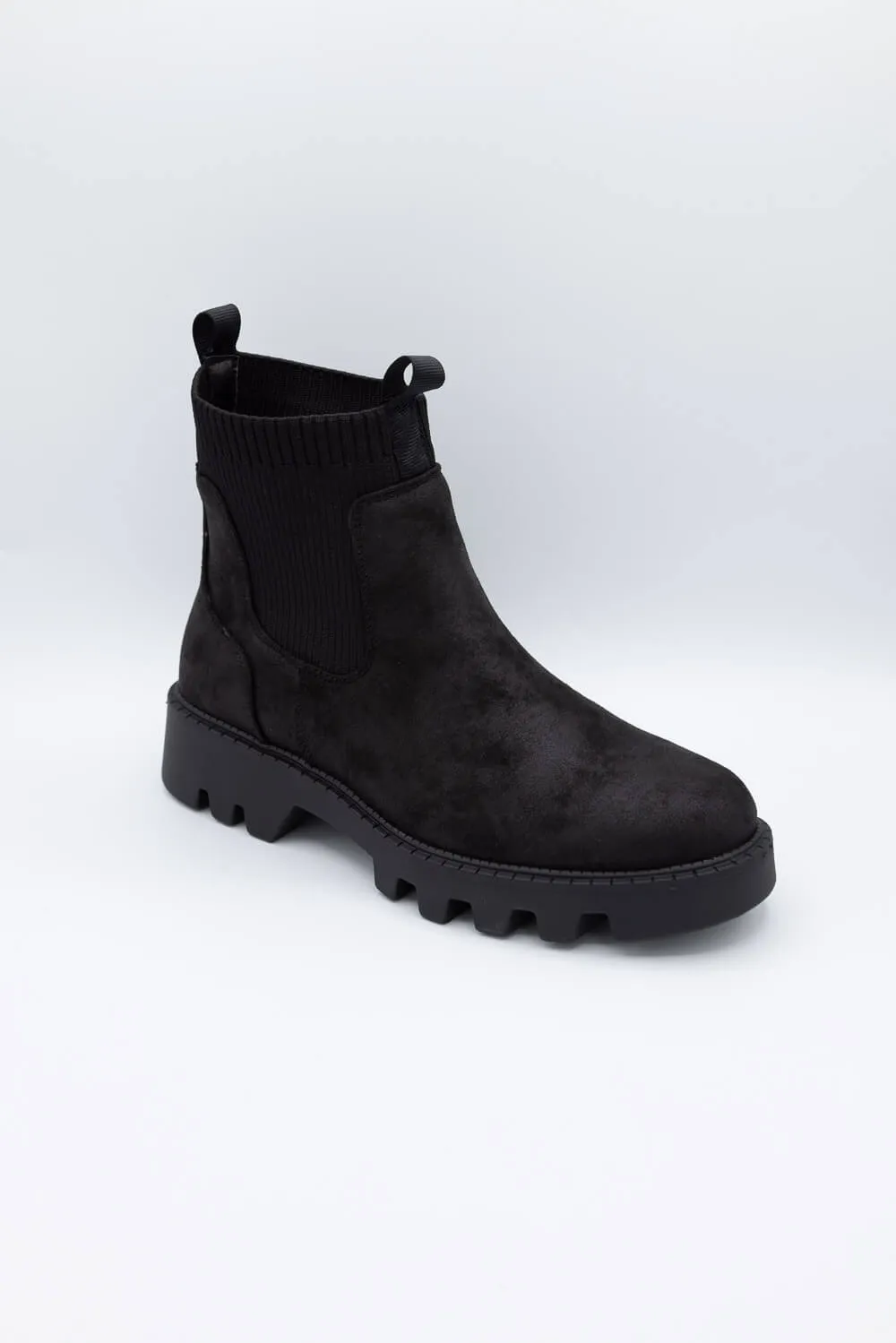 B52 by Bullboxer Lug Booties for Women in Black | 290500F6S-BLACK sold by Glik’s