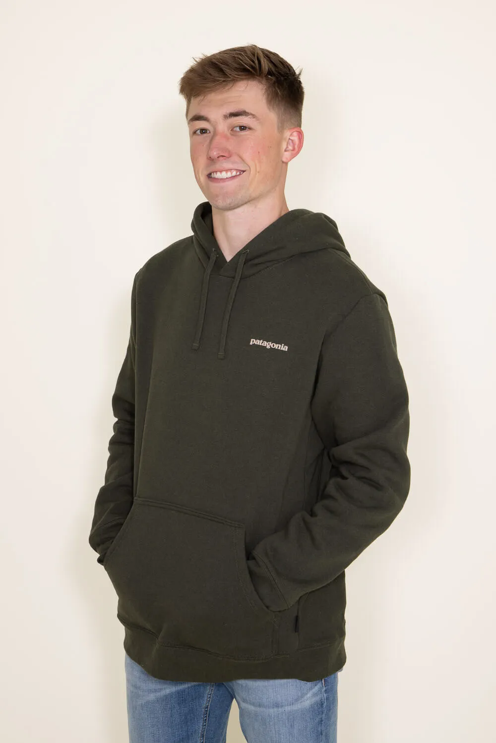 Patagonia Men’s Fitz Roy Icon Uprisal Hoodie in Green | 39666-BSNG sold by Glik’s product image thumbnail 4