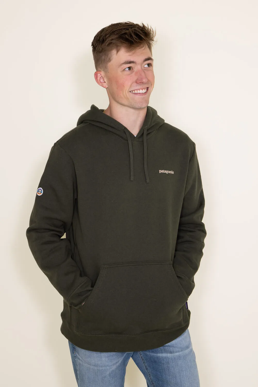 Patagonia Men’s Fitz Roy Icon Uprisal Hoodie in Green | 39666-BSNG sold by Glik’s product image thumbnail 3