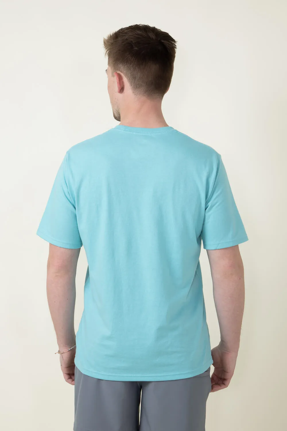 Huk Fishing Huk Stacked Logo T-Shirt for Men in Blue | H1000427-372-MARINEBLUE sold by Glik’s product image thumbnail 3