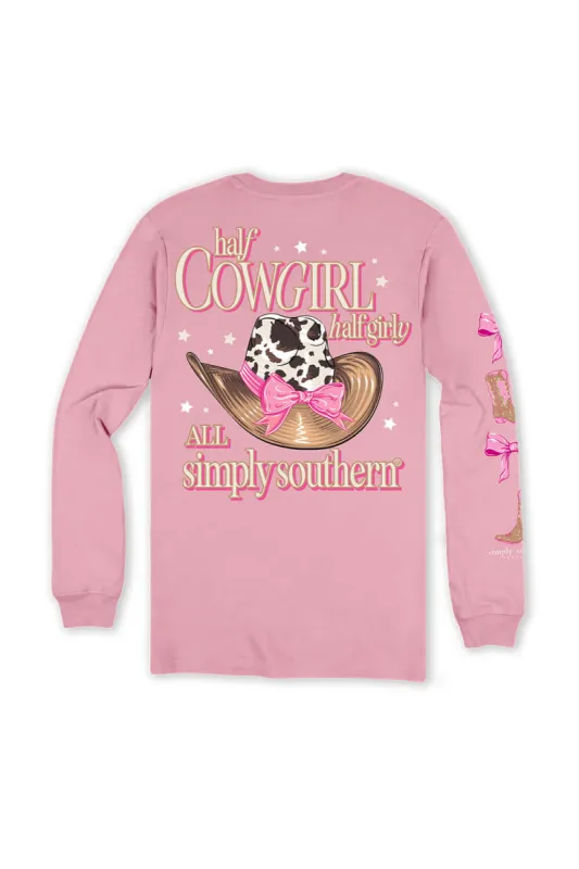 Simply Southern Plus Size Long Sleeve Half Cowgirl Half Girly | EXT-LS-GIRLY-CANDY sold by Glik’s