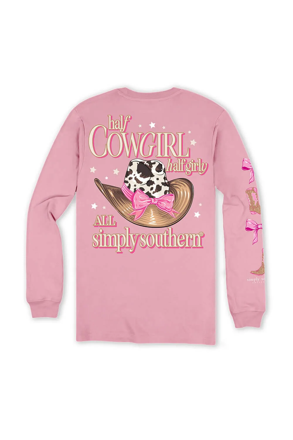 Simply Southern Plus Size Long Sleeve Half Cowgirl Half Girly | EXT-LS-GIRLY-CANDY sold by Glik’s