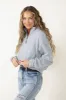 Quarter Zip Fleece Pullover for Women in Heather Grey | DZ24C311-HEATHERGREY sold by Glik’s
