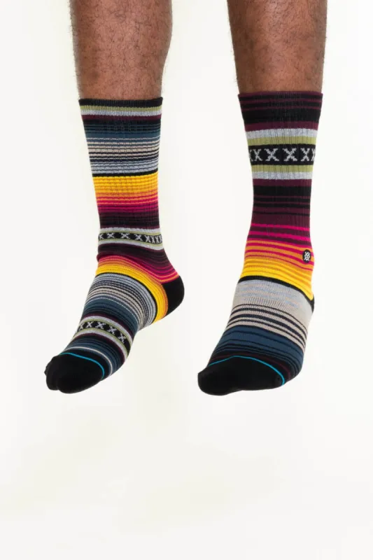 Stance Current ST Crew Socks in Multi Black | A556A20CHS-BUR sold by Glik’s