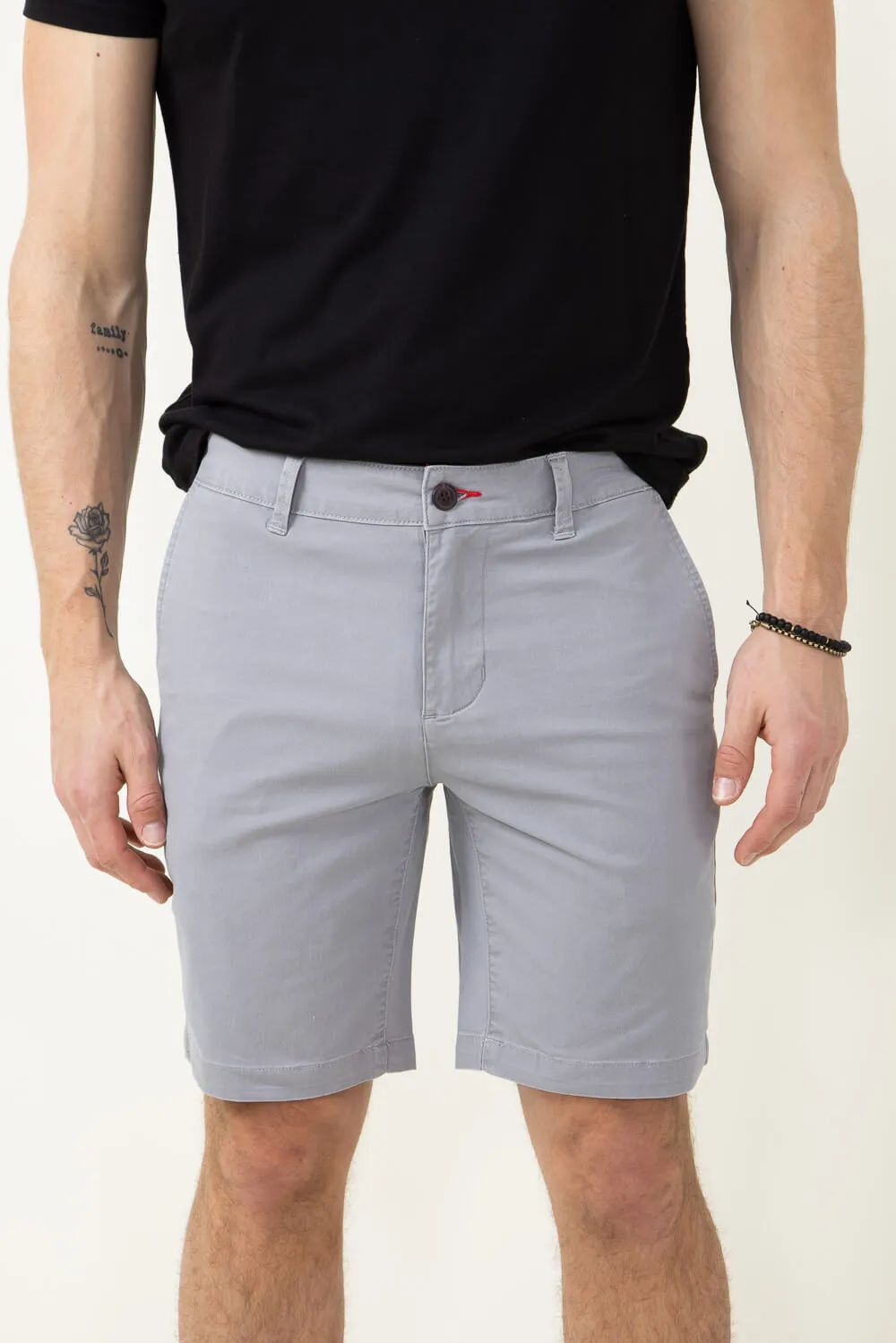 1897 Original 9" Washed Twill Shorts for Men in Light Grey | 4GLL1223-LTGRY sold by Glik’s product image thumbnail 5