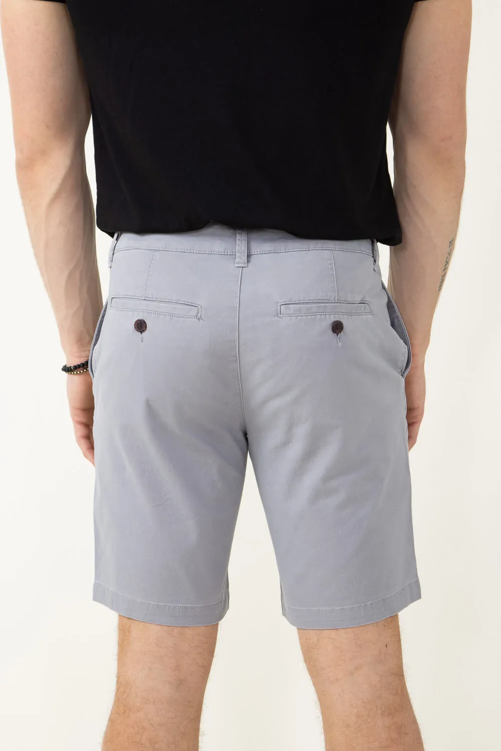 1897 Original 9" Washed Twill Shorts for Men in Light Grey | 4GLL1223-LTGRY sold by Glik’s product image thumbnail 3