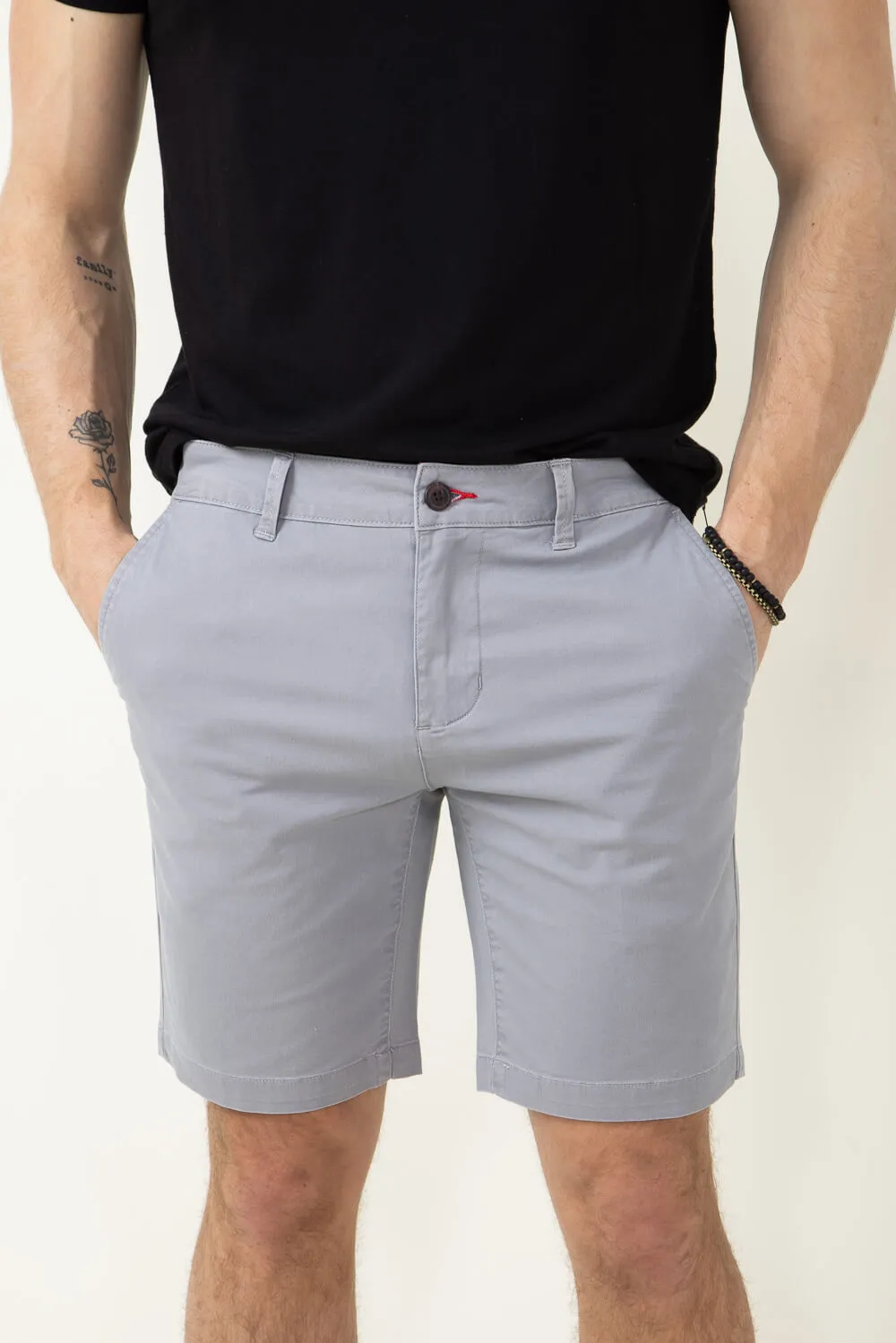 1897 Original 9" Washed Twill Shorts for Men in Light Grey | 4GLL1223-LTGRY sold by Glik’s product image thumbnail 2