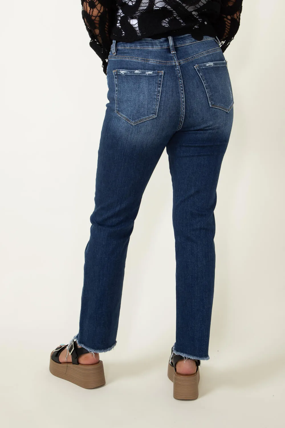 Mica Super High Rise Straight Jeans for Women | MDP-T1280DK sold by Glik’s product image thumbnail 3