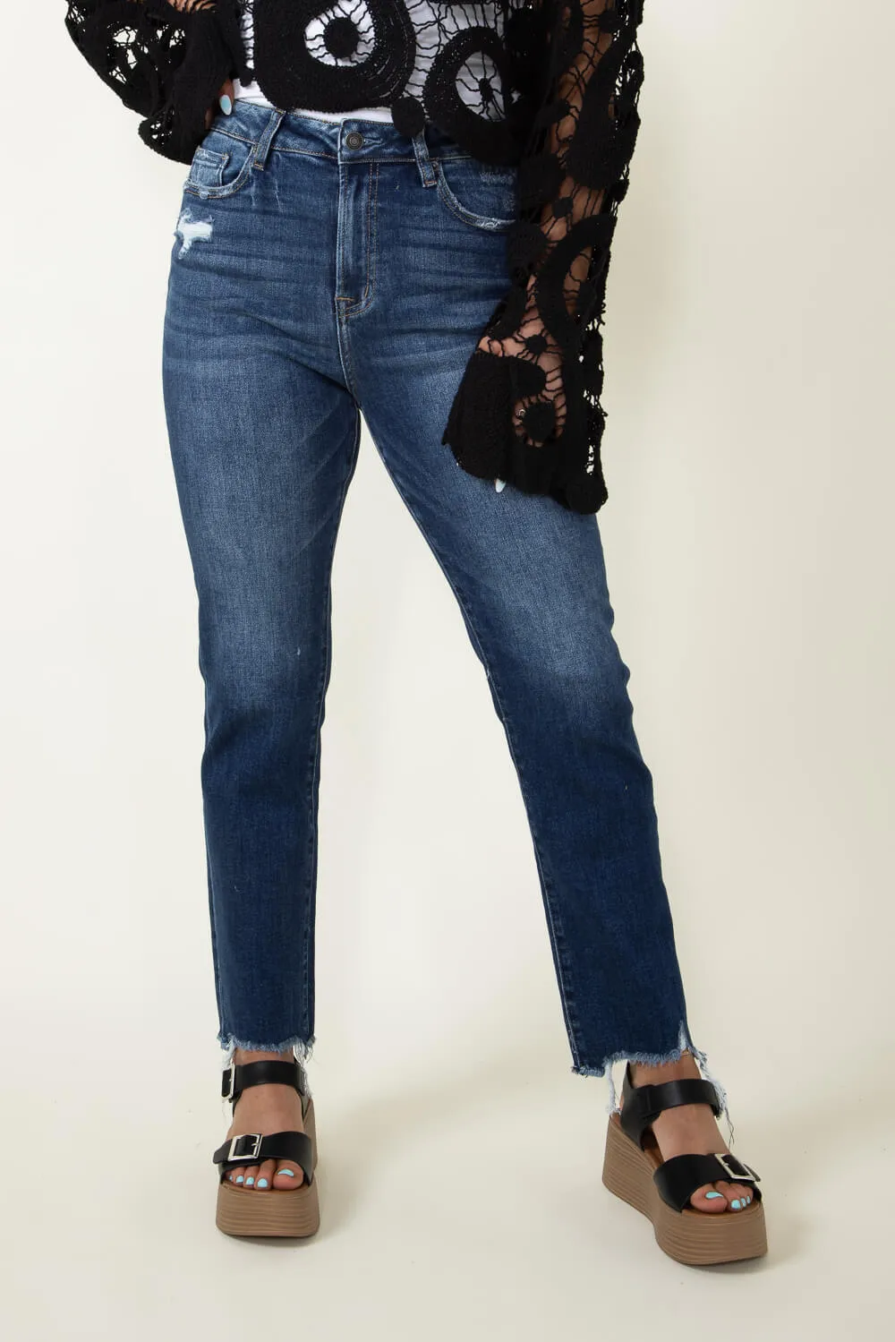 Mica Super High Rise Straight Jeans for Women | MDP-T1280DK sold by Glik’s product image thumbnail 2