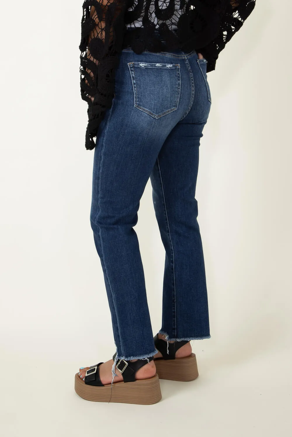 Mica Super High Rise Straight Jeans for Women | MDP-T1280DK sold by Glik’s product image thumbnail 5