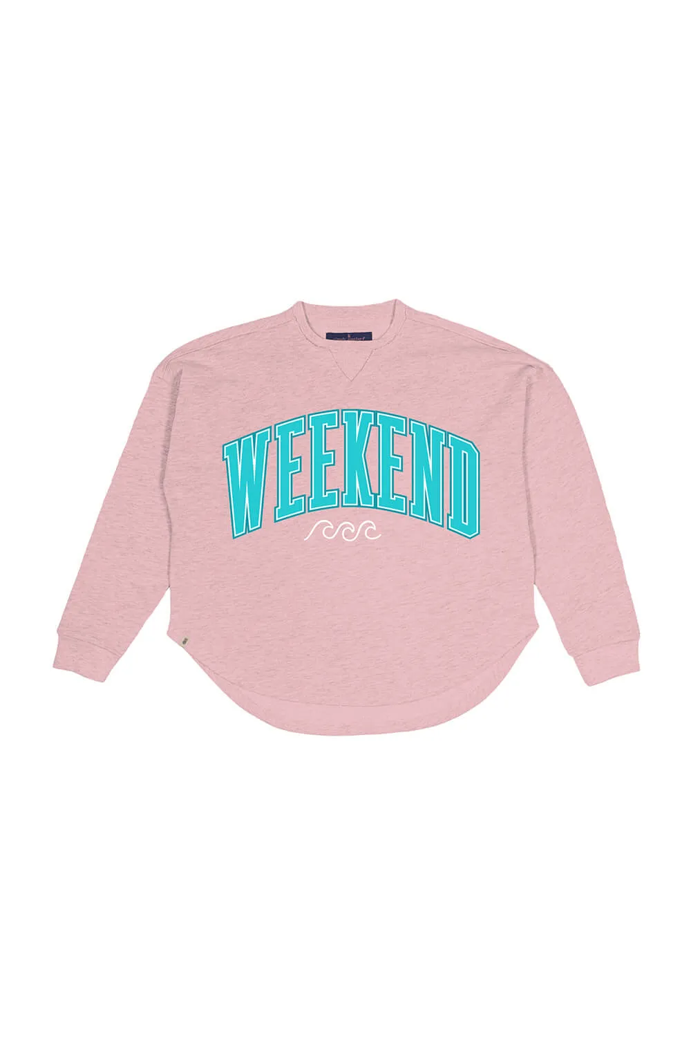 Simply Southern Weekend Boxy Crewneck Pullover for Women in Pink | BOXY-PULL-WEEKEND-ROSY sold by Glik’s product image thumbnail 3