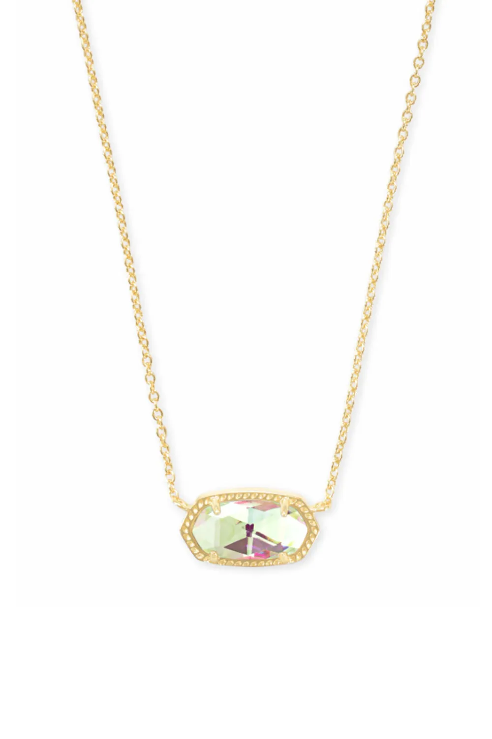 Kendra Scott Elisa Gold Pendant Necklace in Dichroic Glass | 4217716753 sold by Glik’s product image thumbnail 2