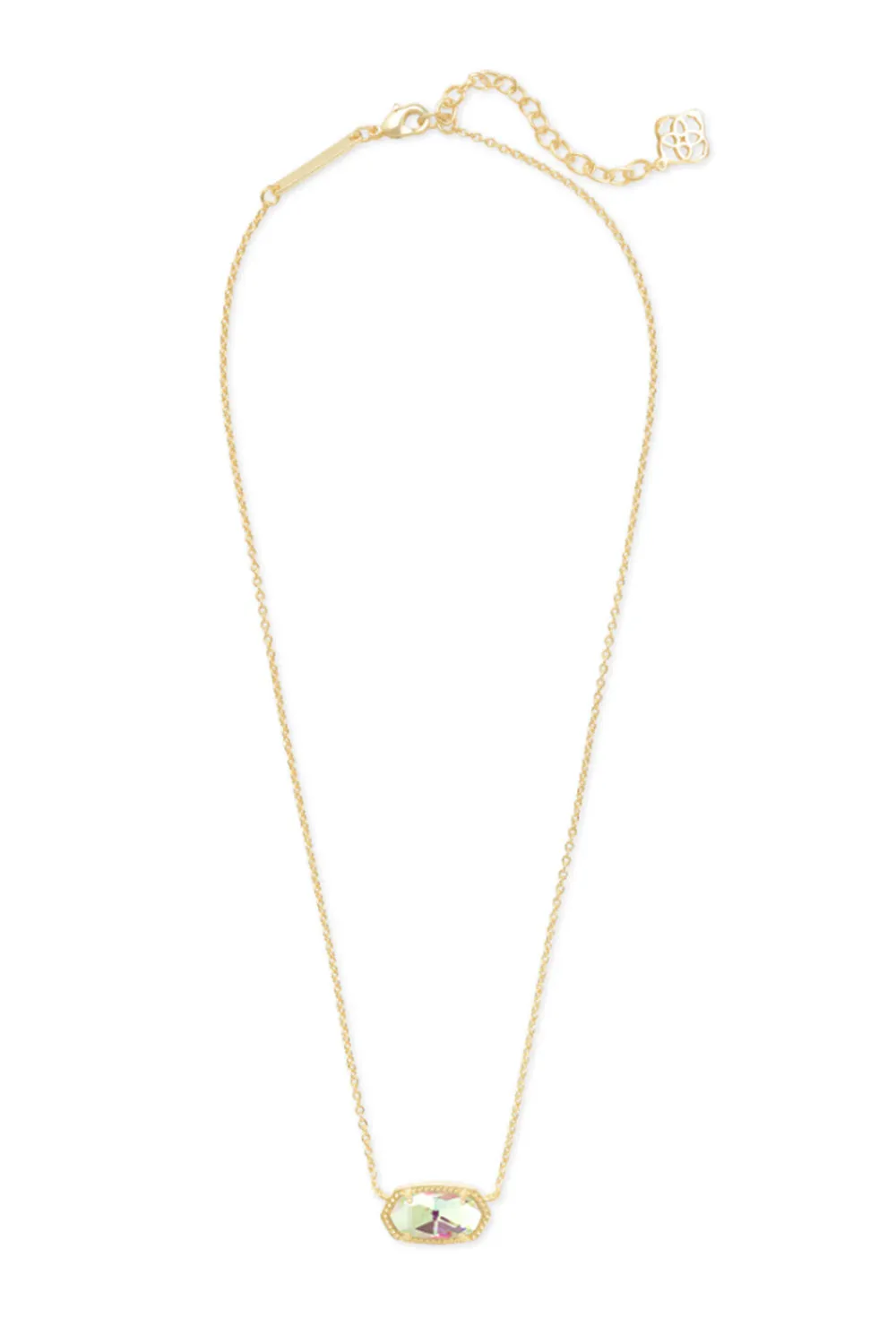 Kendra Scott Elisa Gold Pendant Necklace in Dichroic Glass | 4217716753 sold by Glik’s