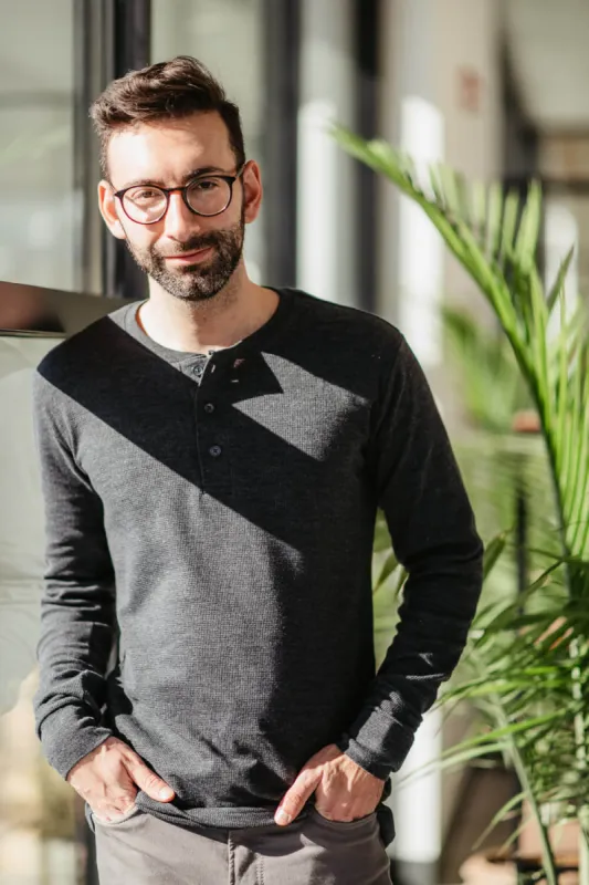 1897 Original Solid Henley Thermal Long Sleeve Shirt for Men in Charcoal | DLST046-CHARCOAL sold by Glik’s