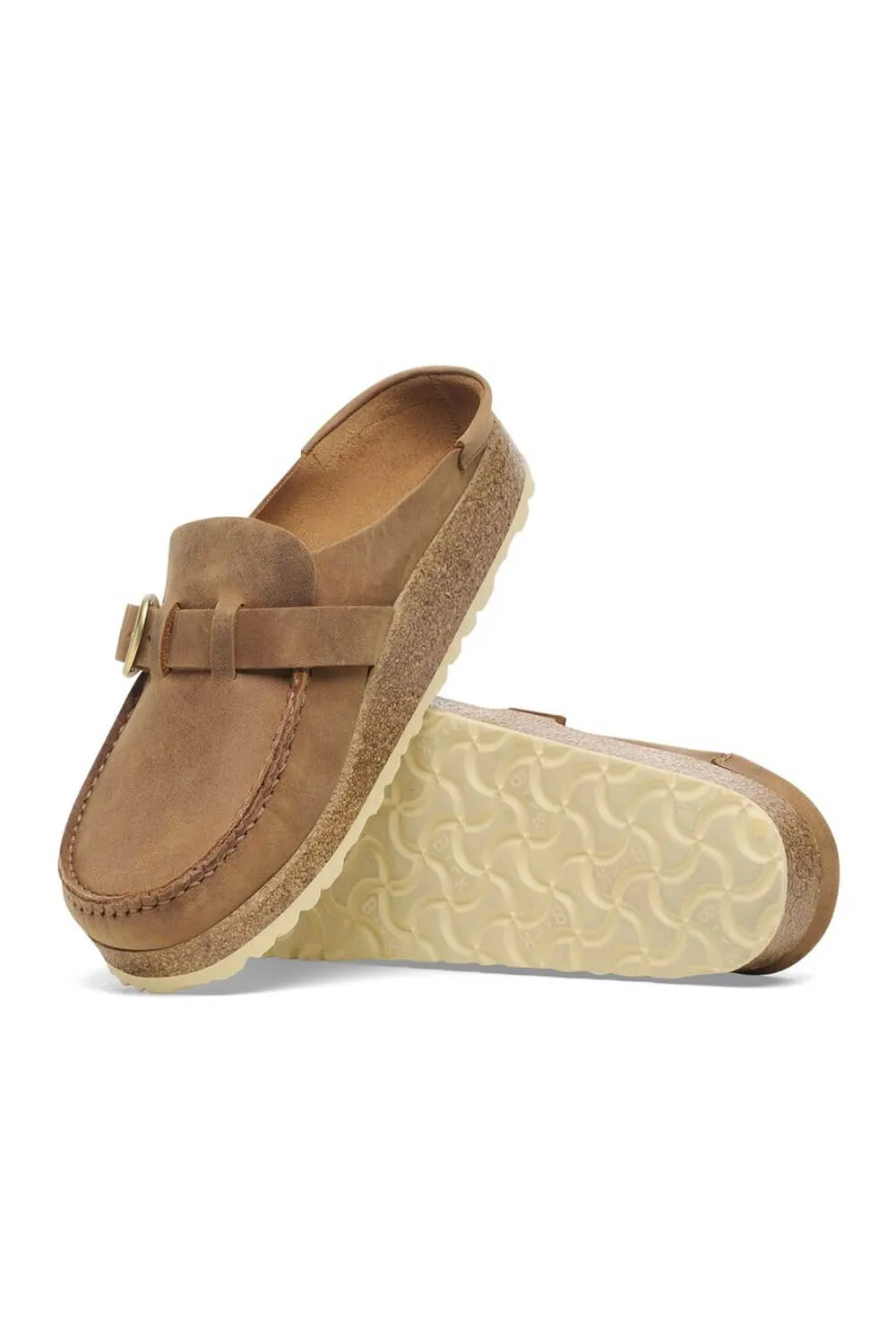 Birkenstock Buckley Oiled Leather Mules for Women in Cognac | 1024028 sold by Glik’s product image thumbnail 3