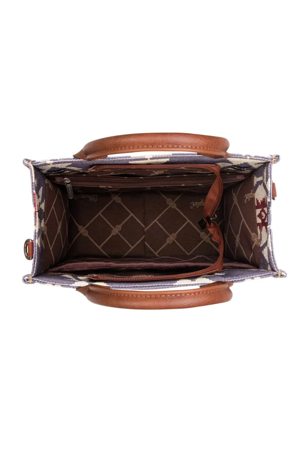 Wrangler Crossbody Tote Bag for Women in Grey/Lavender | WG2203-8120SLV sold by Glik’s product image thumbnail 5