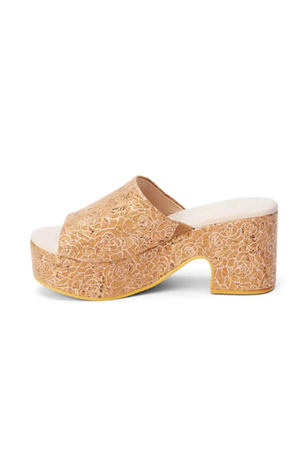Beach by Matisse Terry Cork Platform Heels for Women in Rose Cork | TERRY-ROSE CORK sold by Glik’s product image thumbnail 3
