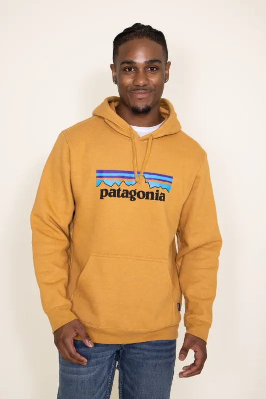 Patagonia Men’s P-6 Logo Uprisal Hoodie in Mango Yellow | 39622-DMGO sold by Glik’s