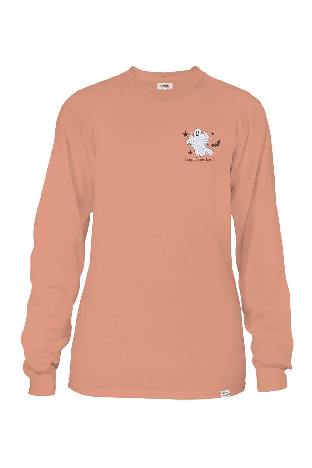 Simply Southern Long Sleeve Spooky Vibes T-Shirt for Women in Cafe | LS-SPOOKY-CAFE sold by Glik’s product image thumbnail 2