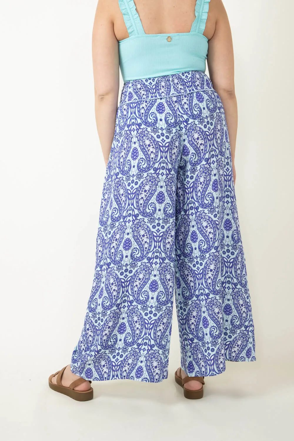 Simply Southern Palazzo Pants for Women in Blue Paisley | PP-0124-PNT-PALAZZO-PAIS sold by Glik’s product image thumbnail 2