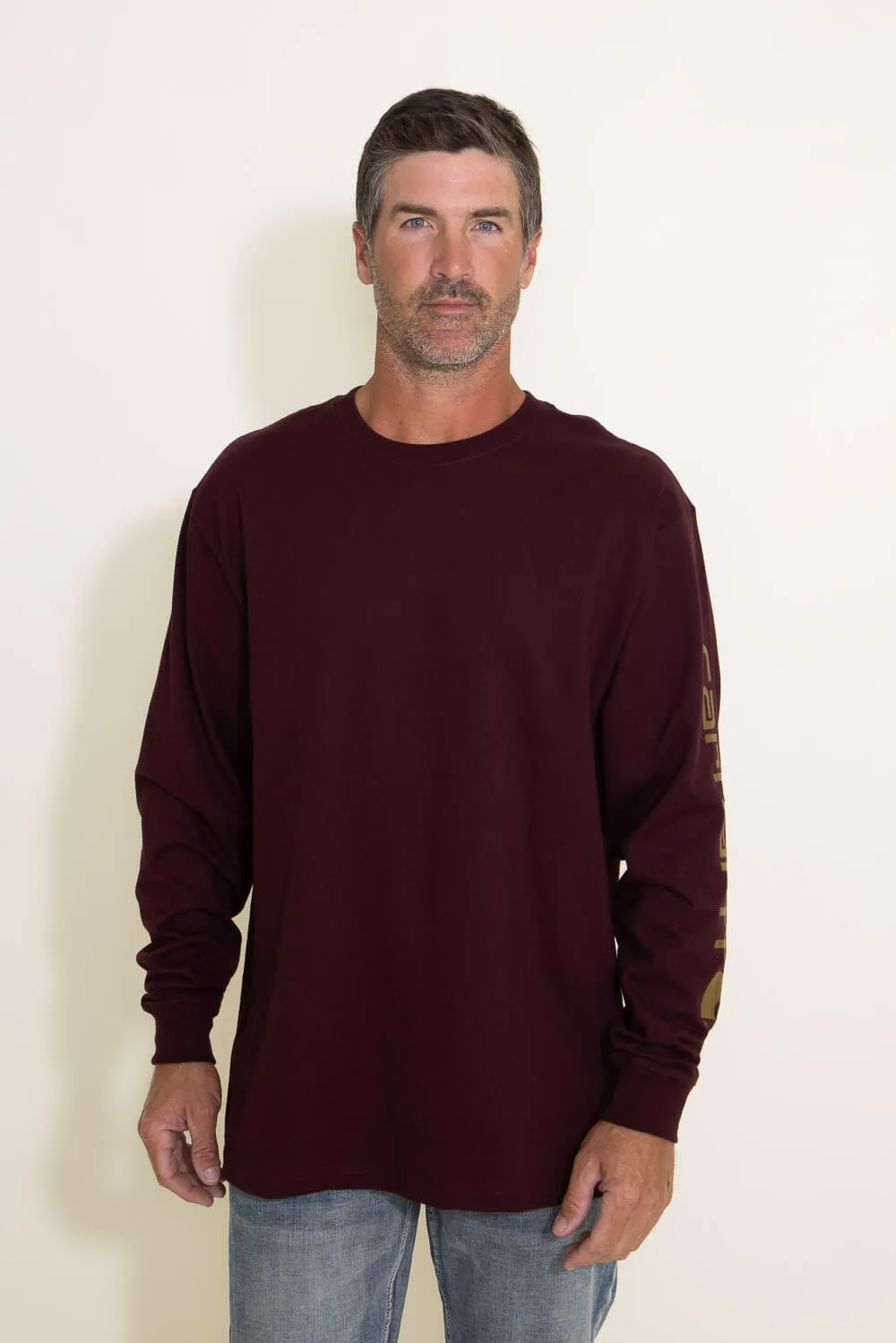Carhartt Loose Heavyweight Long Sleeve T-Shirt for Men in Dark Brown | K231-PRT sold by Glik’s product image thumbnail 5
