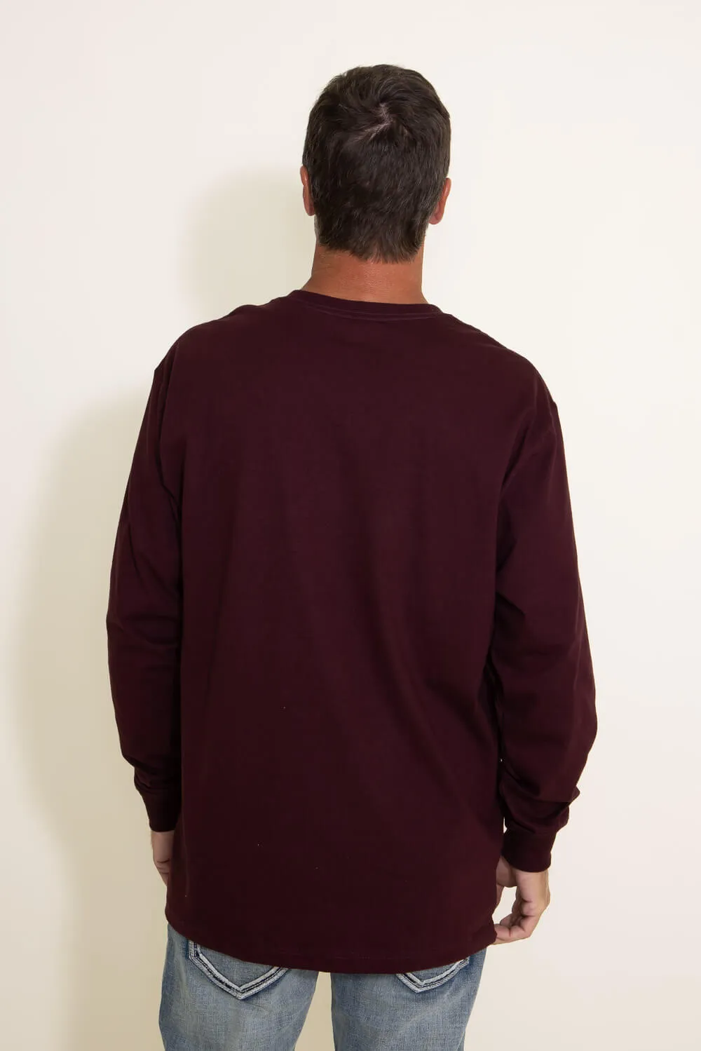 Carhartt Loose Heavyweight Long Sleeve T-Shirt for Men in Dark Brown | K231-PRT sold by Glik’s product image thumbnail 3