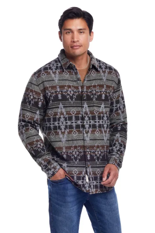 Weatherproof Vintage Southwest Shirt Jacket for Men in Caramel | F2470082GK-CARAMEL sold by Glik’s