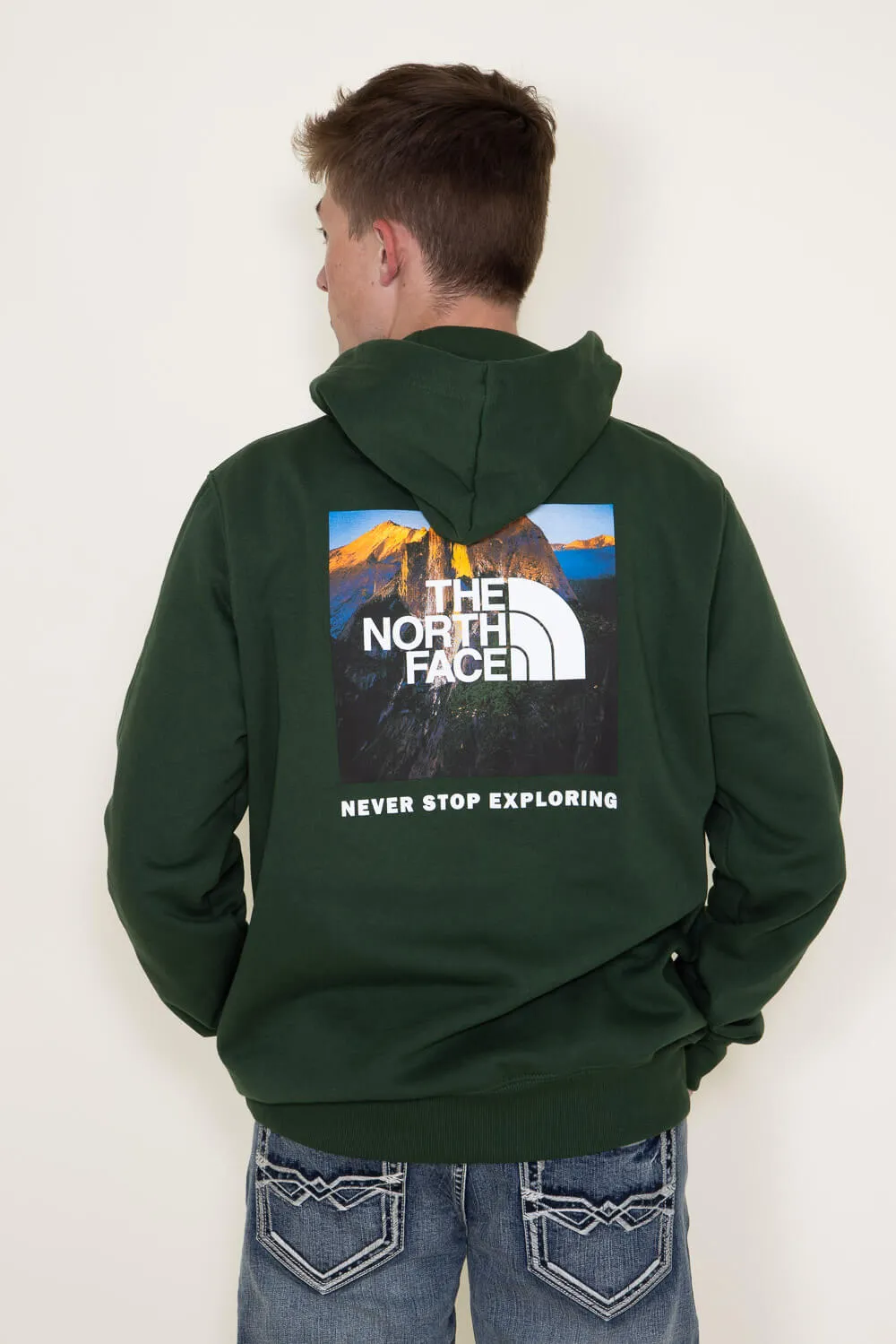 The North Face Box NSE Pullover Hoodie for Men in Green | NF0A7UNS-I0P sold by Glik’s product image thumbnail 4