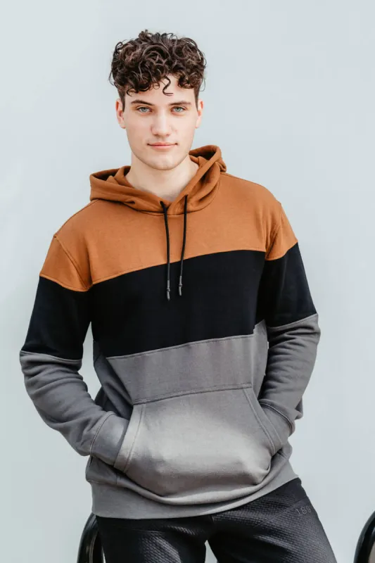 1897 Active Colorblock Hoodie for Men in Brown | MJ506-CARHARTTBROWN sold by Glik’s
