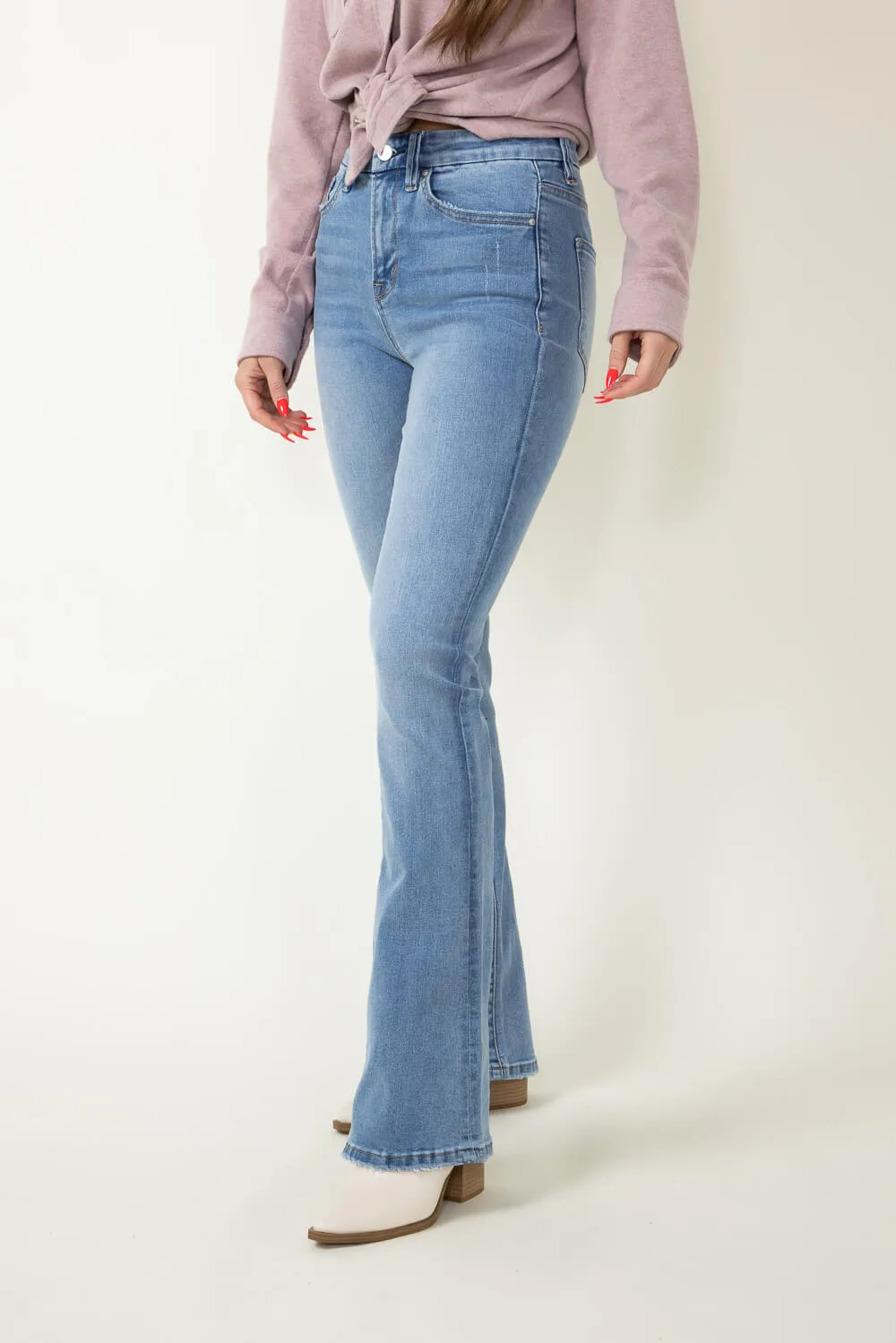 Mica High Rise Boot Cut Jeans for Women | MDP-B167M sold by Glik’s product image thumbnail 5