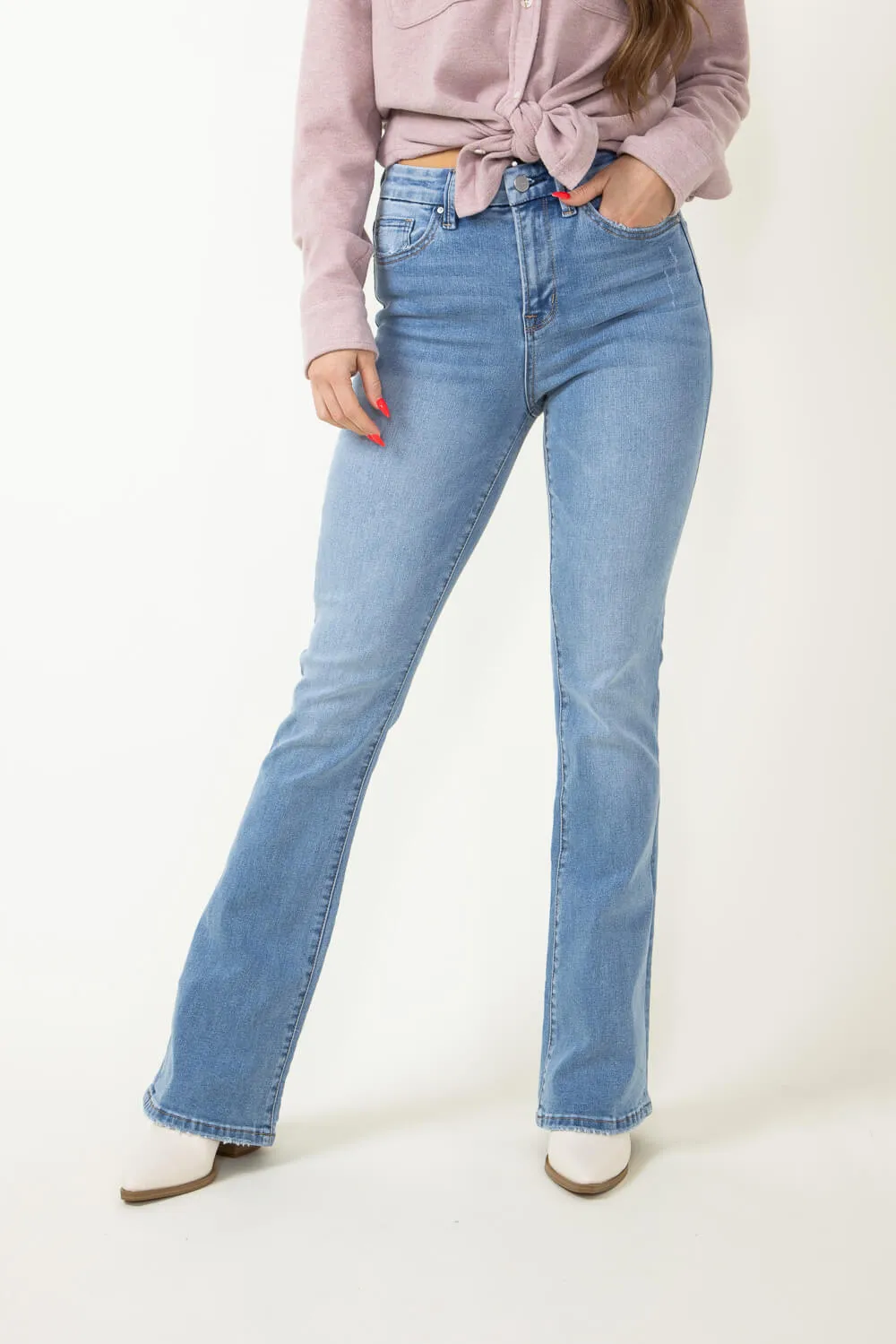 Mica High Rise Boot Cut Jeans for Women | MDP-B167M sold by Glik’s