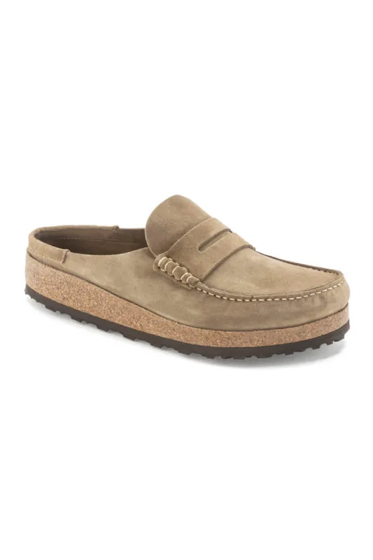 Birkenstock Naples Suede Leather Clogs for Men in Mink | 1025003 sold by Glik’s