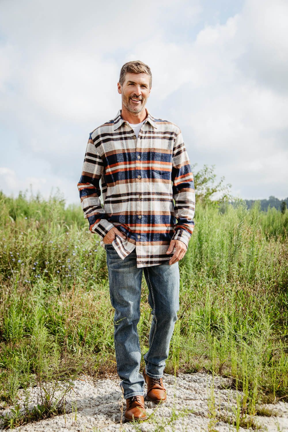 Weatherproof Vintage Lumber Jack Flannel Shirt Jacket for Men in Multi Brown | F2388079GK-NATURAL sold by Glik’s