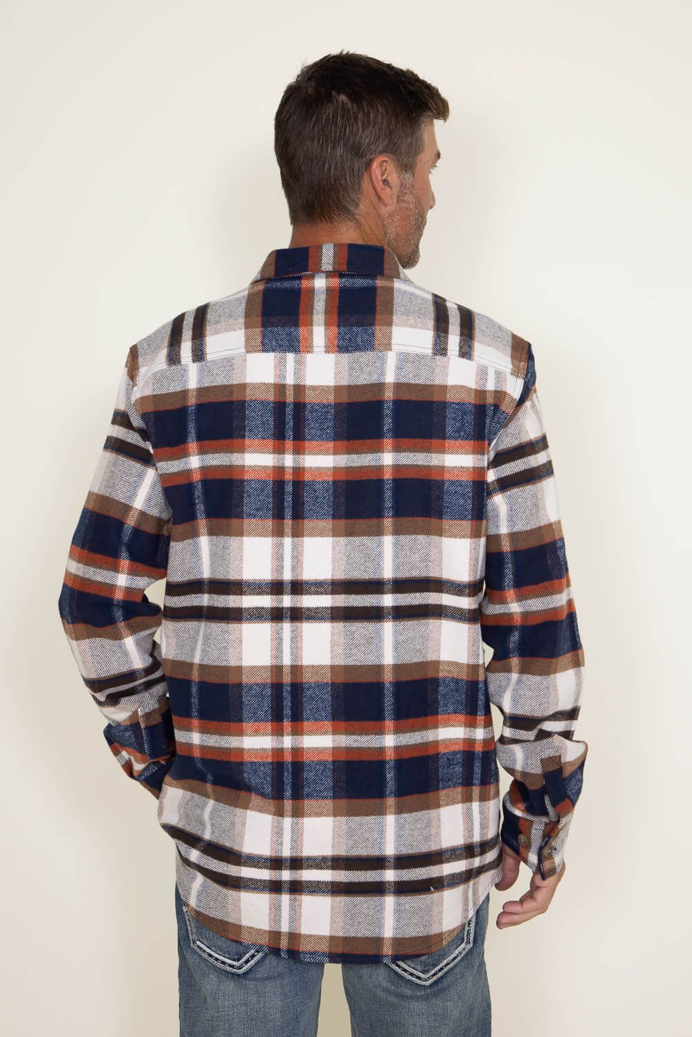 Weatherproof Vintage Lumber Jack Flannel Shirt Jacket for Men in Multi Brown | F2388079GK-NATURAL sold by Glik’s product image thumbnail 3