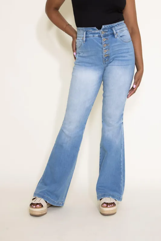 KanCan Mason Ultra High Rise Curvy Flare Jeans for Women | KC8602L-CV sold by Glik’s