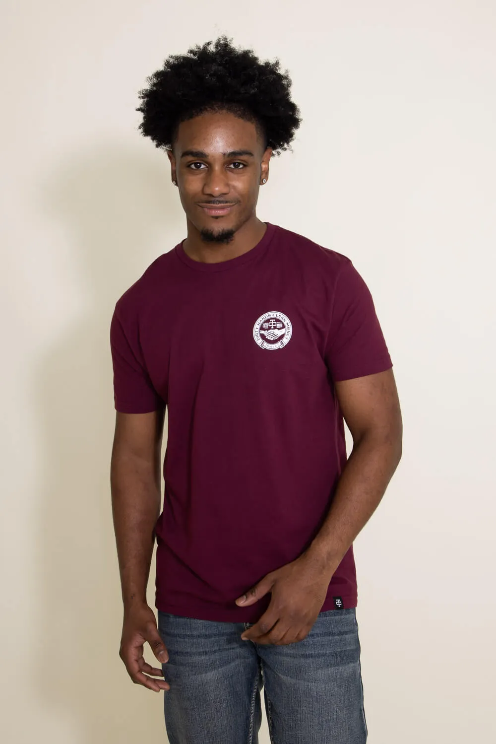 Troll Co Haggler T-Shirt for Men in Maroon | TC0329-MAROON sold by Glik’s product image thumbnail 3