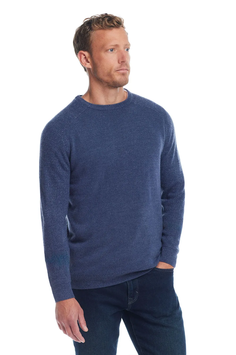 Weatherproof Vintage Raglan Sweater for Men in Denim Marl | F2440118GK-DENIMMARL sold by Glik’s product image thumbnail 3
