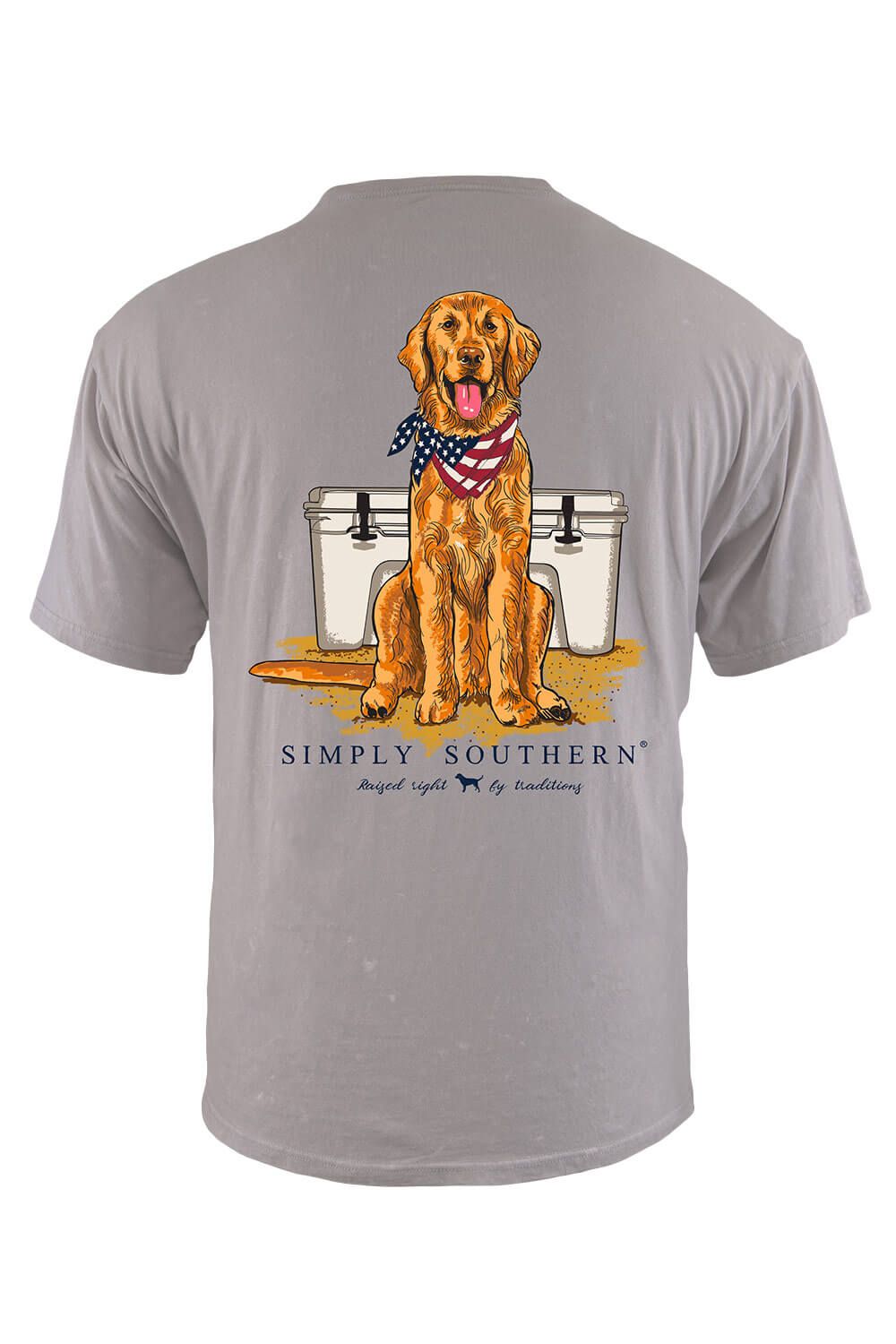 Simply Southern Golden Cooler T-Shirt for Men in Grey | SC-MN-SS-GOLDEN-EMBER sold by Glik’s product image thumbnail 3