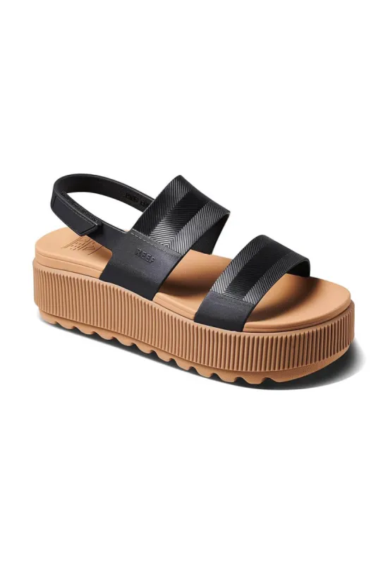 Reef Water Vista Higher Sandals for Women in Black/Tan | CJ4386 sold by Glik’s