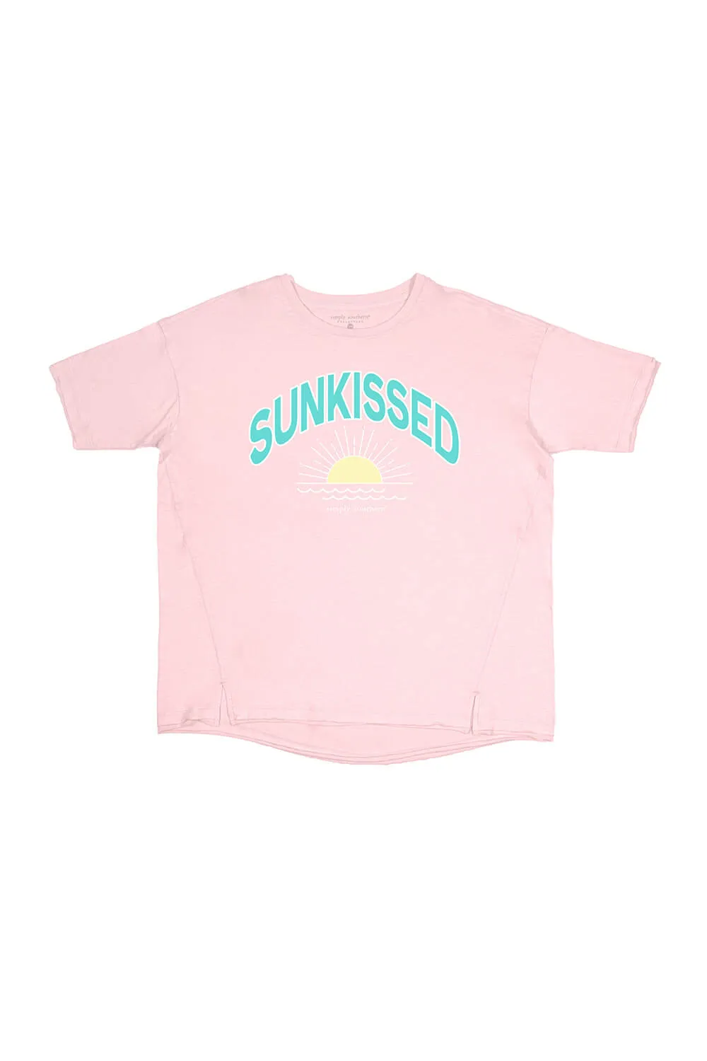 Simply Southern Boxy Sunkissed T-Shirt for Women in Pink | BOXY-SS-SUNKISSED-LACE sold by Glik’s product image thumbnail 3