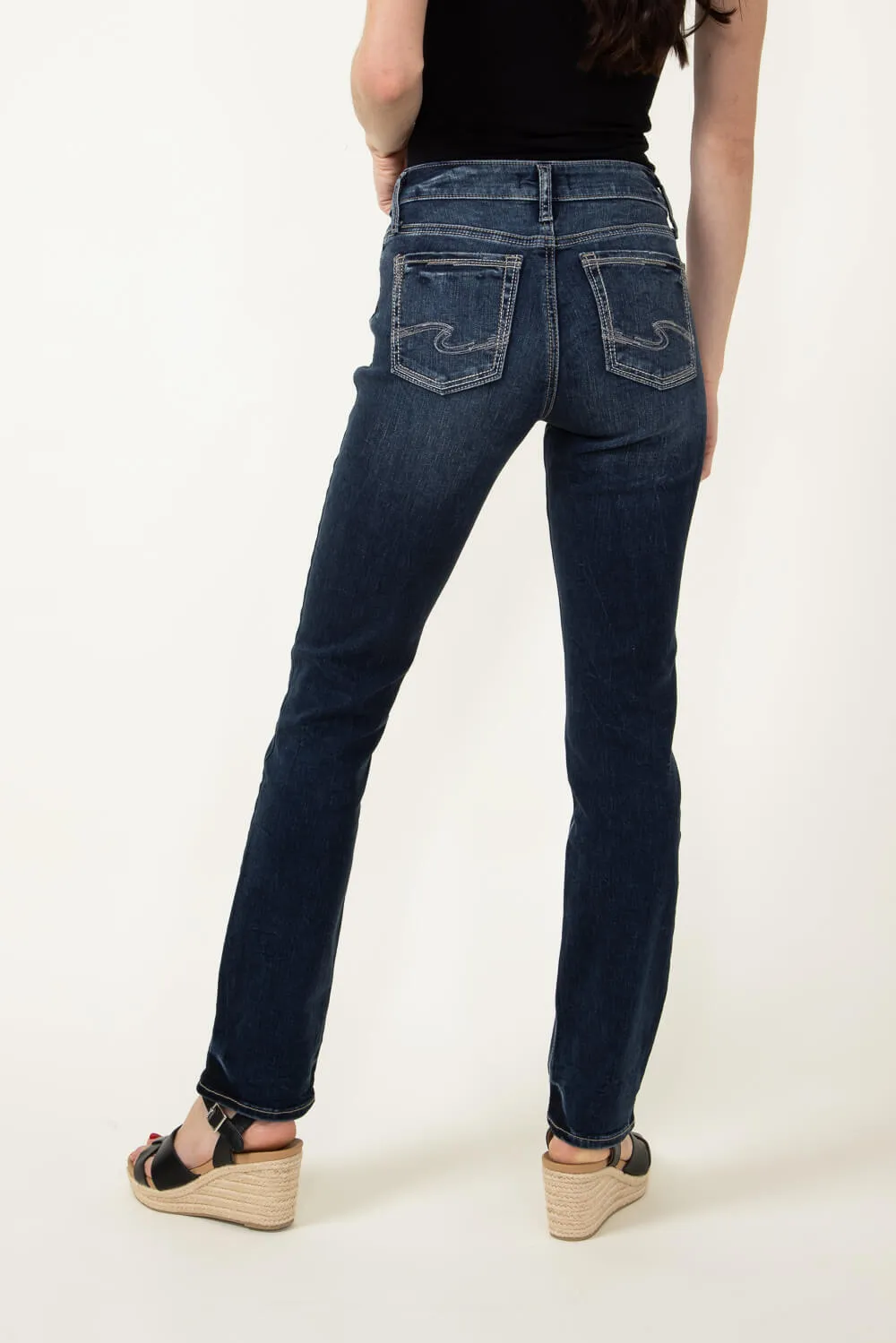 Silver Jeans Suki Mid Rise Straight Jeans for Women | L93413EDB359 sold by Glik’s product image thumbnail 3