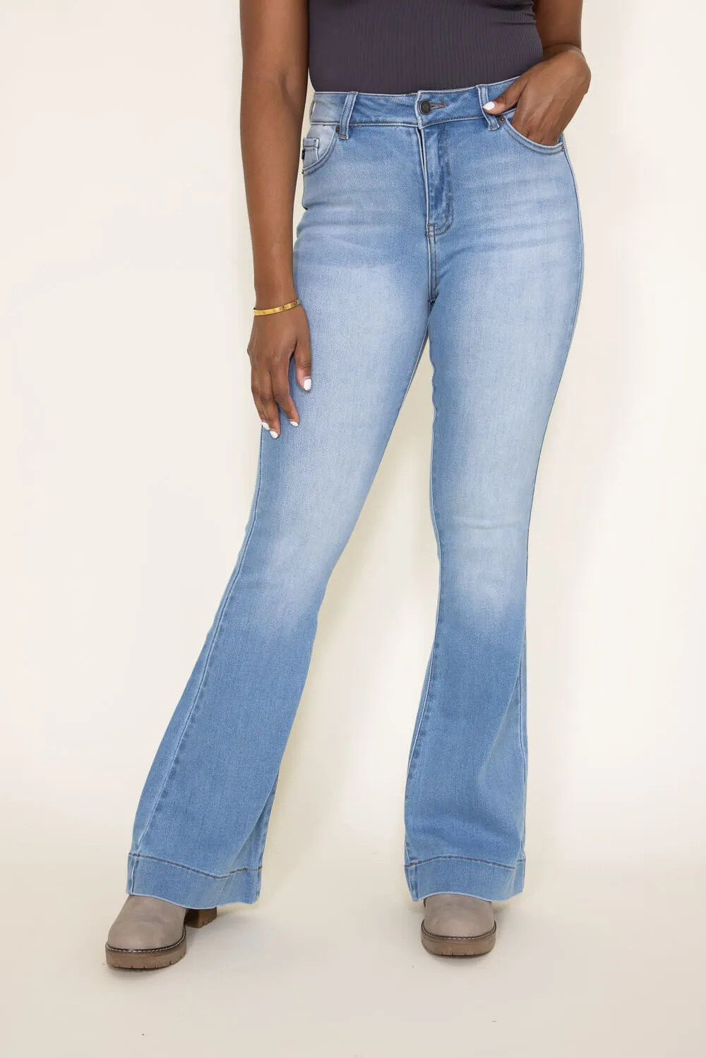 KanCan High Rise Flare Jeans for Women | KC7124L sold by Glik’s