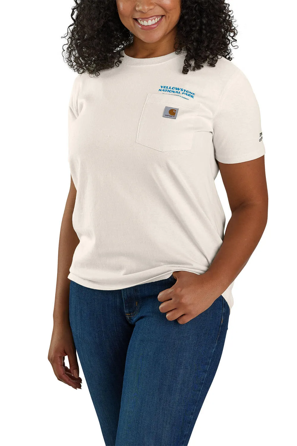 Carhartt Loose Fit Heavyweight Yellowstone National Park T-Shirt for Women in Malt | 106586-W03 sold by Glik’s product image thumbnail 2