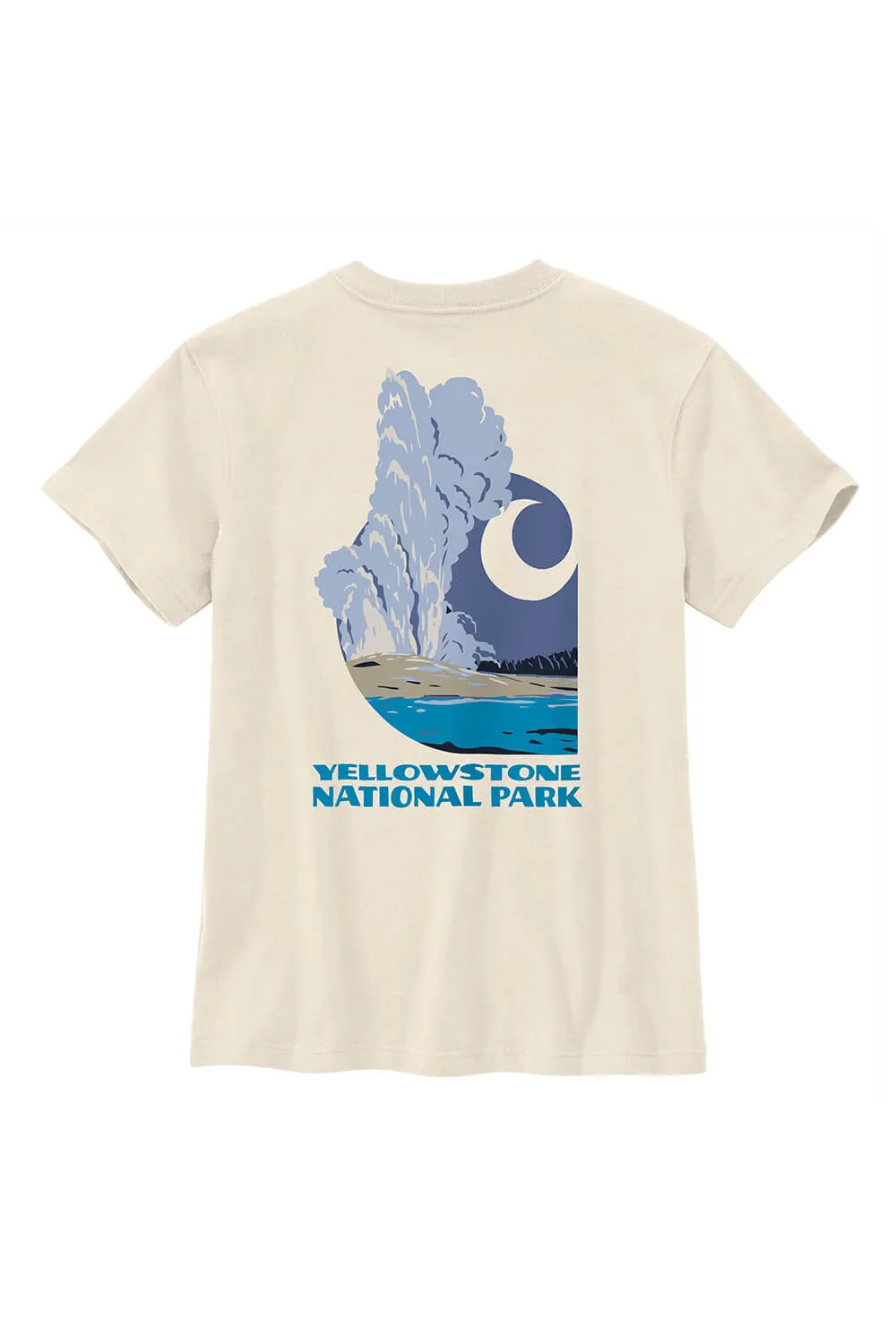 Carhartt Loose Fit Heavyweight Yellowstone National Park T-Shirt for Women in Malt | 106586-W03 sold by Glik’s product image thumbnail 3