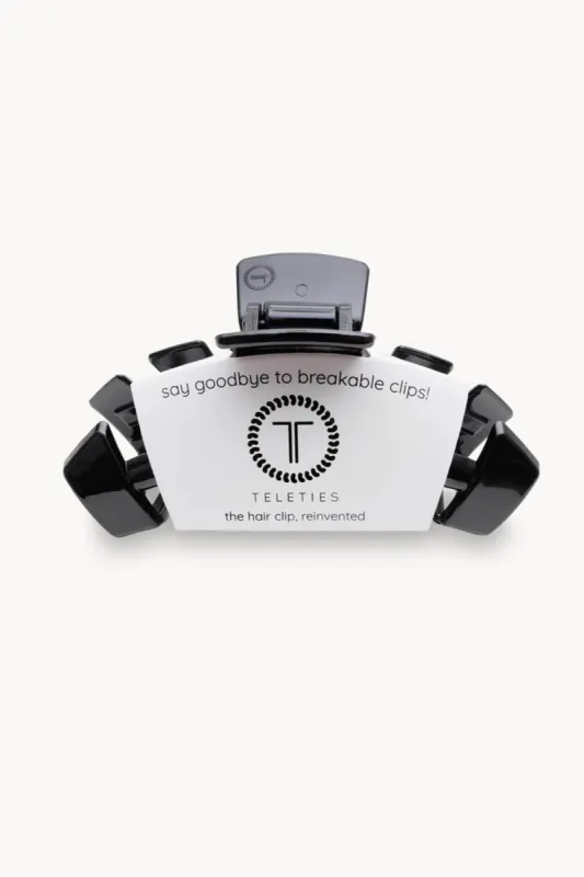 Teleties Large Claw Hair Clip in Black | TT-CL01-002 sold by Glik’s