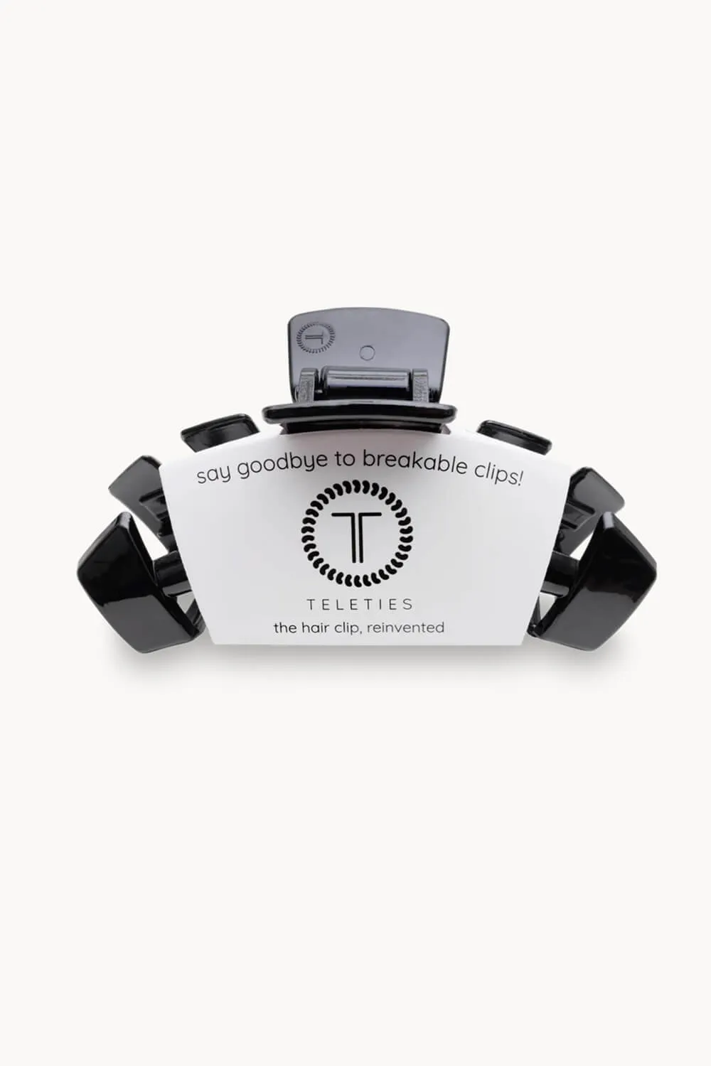 Teleties Large Claw Hair Clip in Black | TT-CL01-002 sold by Glik’s