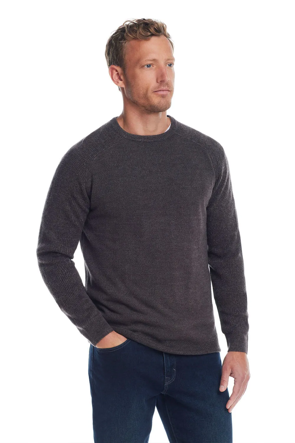 Weatherproof Vintage Raglan Sweater for Men in Pewter Heather | F2440118GK-PEWTERHEATHER sold by Glik’s product image thumbnail 4