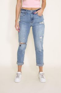 Eunina Rocky High Rise Boyfriend Jeans for Women | E88038BPM sold by Glik’s