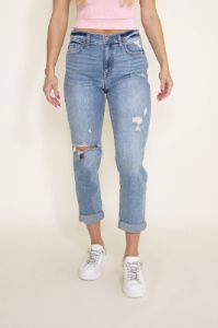 Eunina Rocky High Rise Boyfriend Jeans for Women | E88038BPM sold by Glik’s